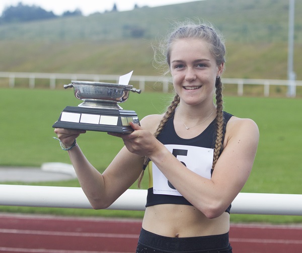 Sofia Vidak - winner of the 90 metres Ladies Handicap