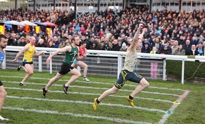 Dylan Ali winning the 145th New Year Sprint, January 2014